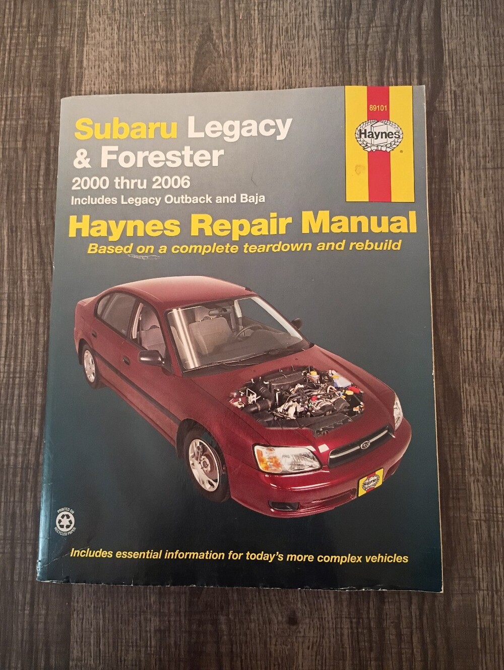 Haynes Repair Manual - Subaru Legacy & Forester (2000-2006) - Red Cover